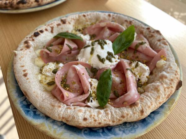 Pizza GOURMET Mortadella Burrata&pistachio
